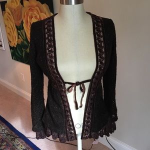 Hazel Wool Cardi Small. Signature Piece